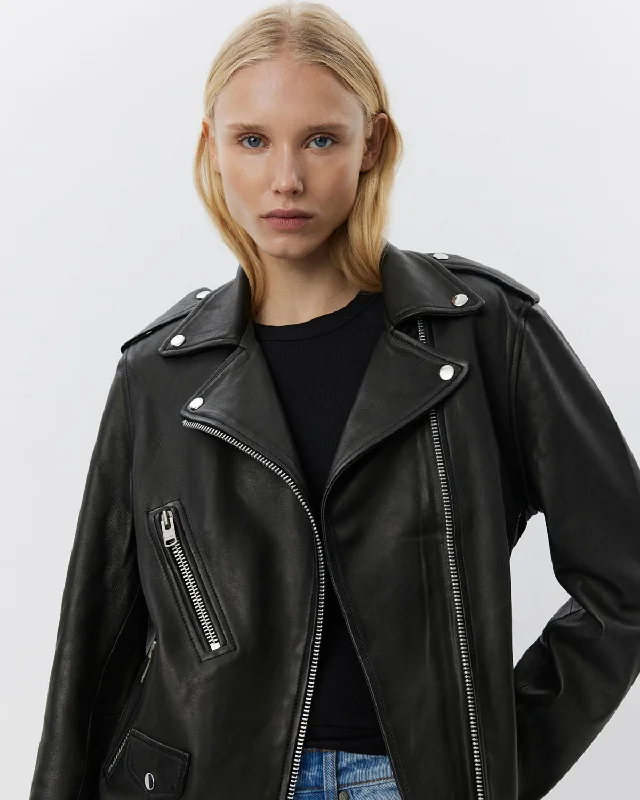 SNOS436-Leather Jacket-Black