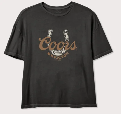 Coors Women’s Luck S/S Oversized BF Tee - Washed Black