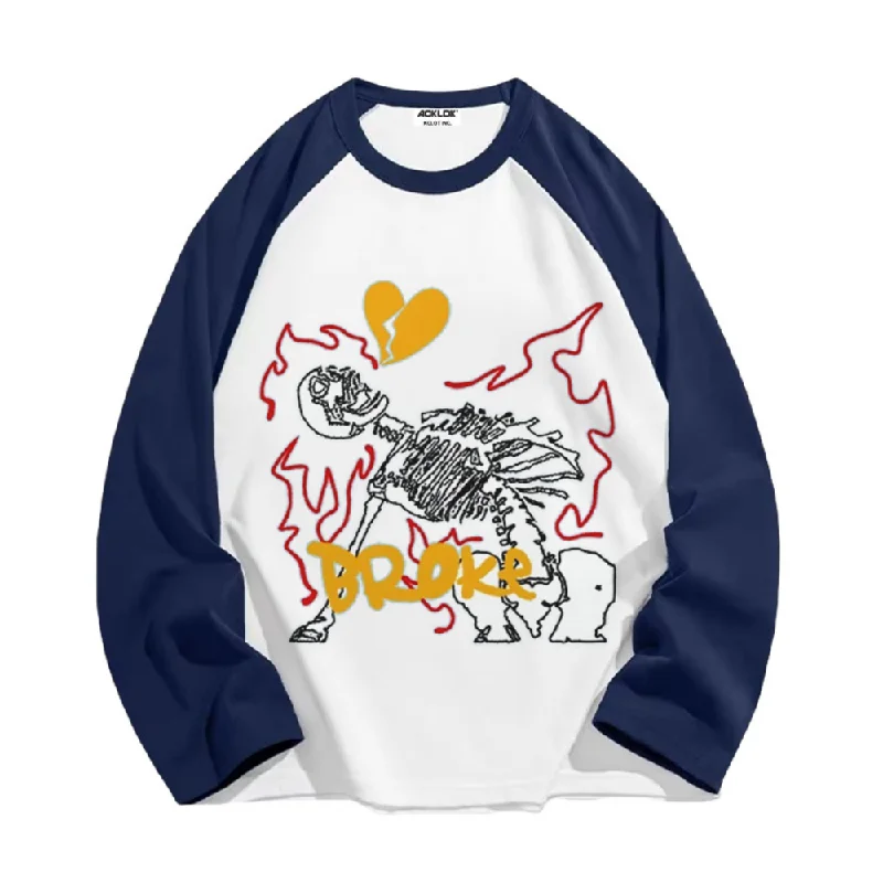 Heartless Skeleton Long Sleeve Shirt